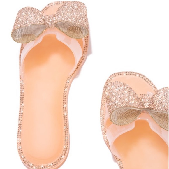 Bowtieful rhinestone slide nude - Picture 3 of 3